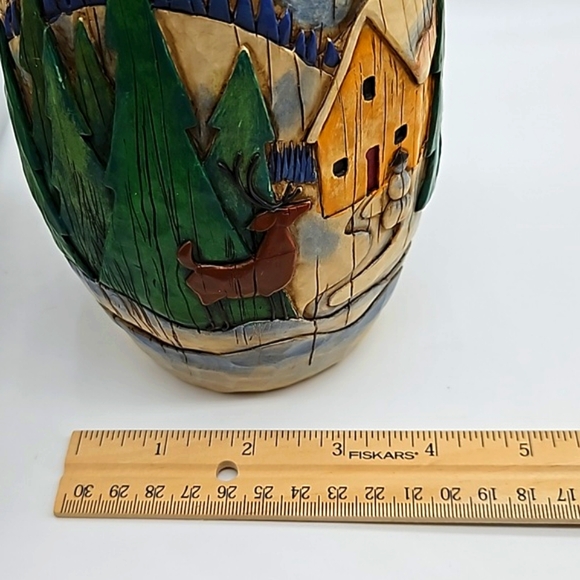 JIM SHORE "Winter's Mischief" Snowman w/snowball figurine - Picture 11 of 14